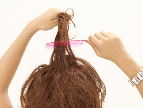 ボリュ巻きウィッグ ヘアスタイル