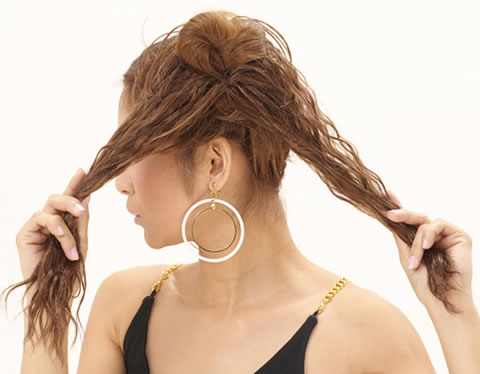 シュシュウィッグ ヘアスタイル