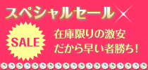 スペシャルセール！在庫限りのプライスダウン。激安だから早い者勝ち