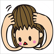 ガールズ前髪ウィッグのつけ方 2