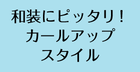 和装にピッタリ！カールアップスタイル