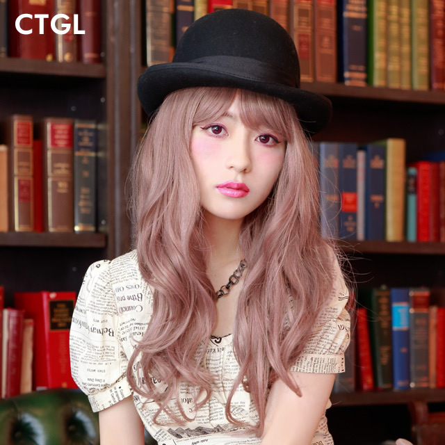 グラデーションウィッグと帽子 グラデーションウィッグと帽子