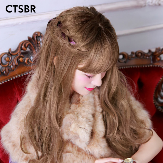 グラデーションウィッグのつむじ グラデーションウィッグのつむじ