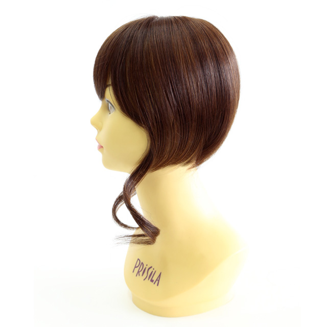 サイドにロングカールのついたつむじありウィッグ サイドにロングカールのついたつむじありウィッグ