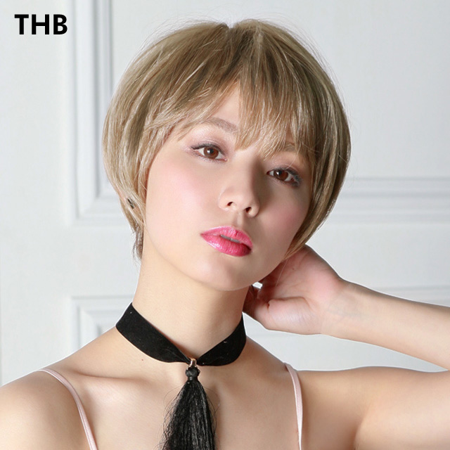 金髪ノーブルショートボブフルウィッグA-691 金髪ノーブルショートボブフルウィッグA-691