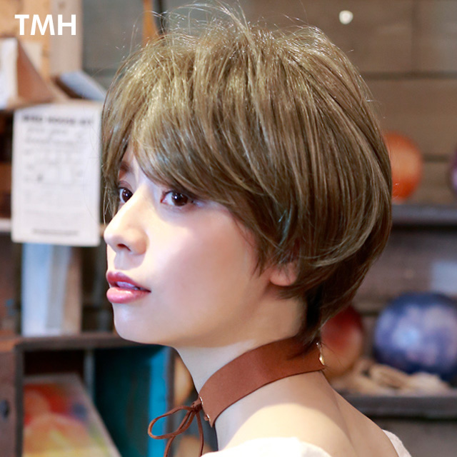 ハイメッシュショートウィッグの横顔 ハイメッシュショートウィッグの横顔