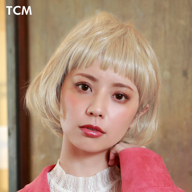 金髪マッシュルームショートウィッグ 金髪マッシュルームショートウィッグ