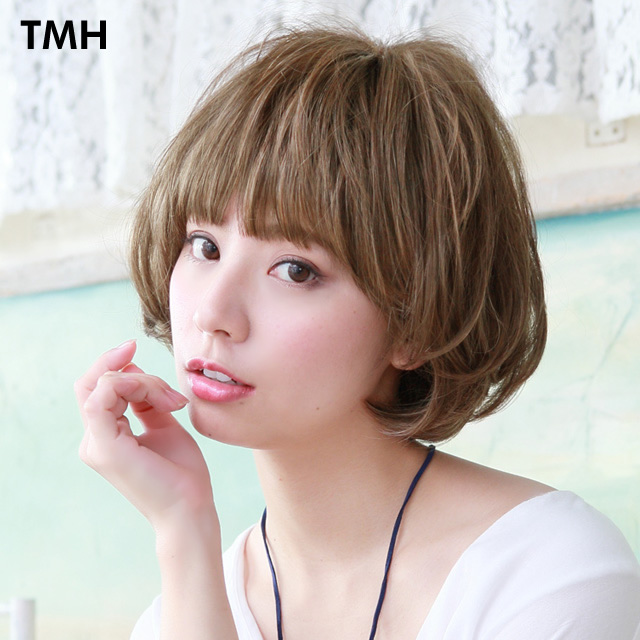 メッシュのはいったショートウィッグ メッシュのはいったショートウィッグ