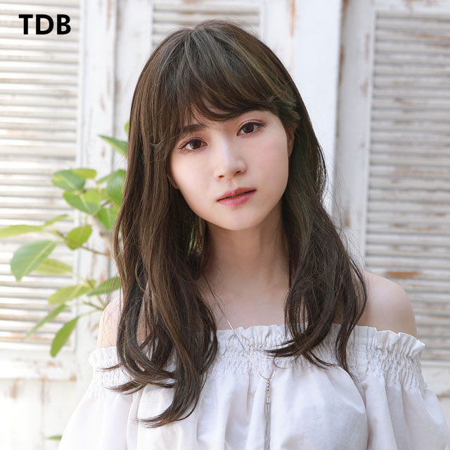 ガーリッシュストレートミディ PRISILAフルウィッグダークブラウン ガーリッシュストレートミディ PRISILAフルウィッグダークブラウン