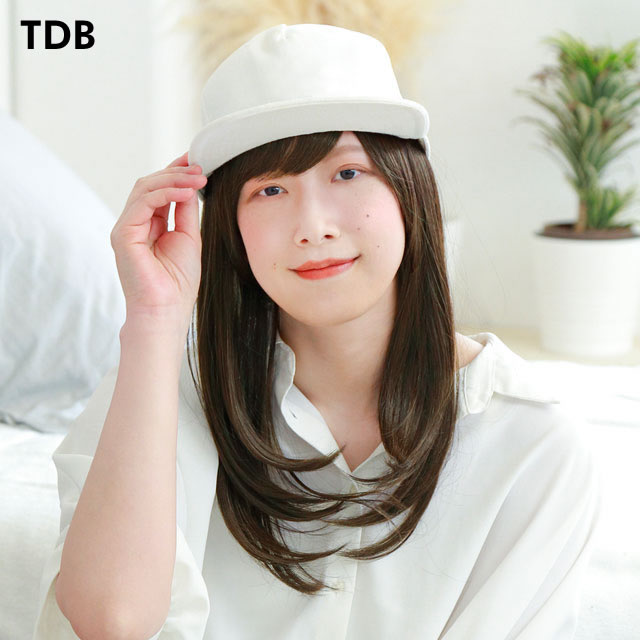 プリシラミディアムストレート 医療用帽子ウィッグ プリシラミディアムストレート 医療用帽子ウィッグ