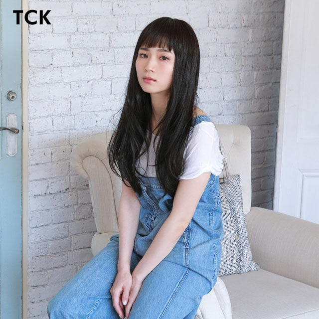 自然なロングストレートウィッグ 自然なロングストレートウィッグ