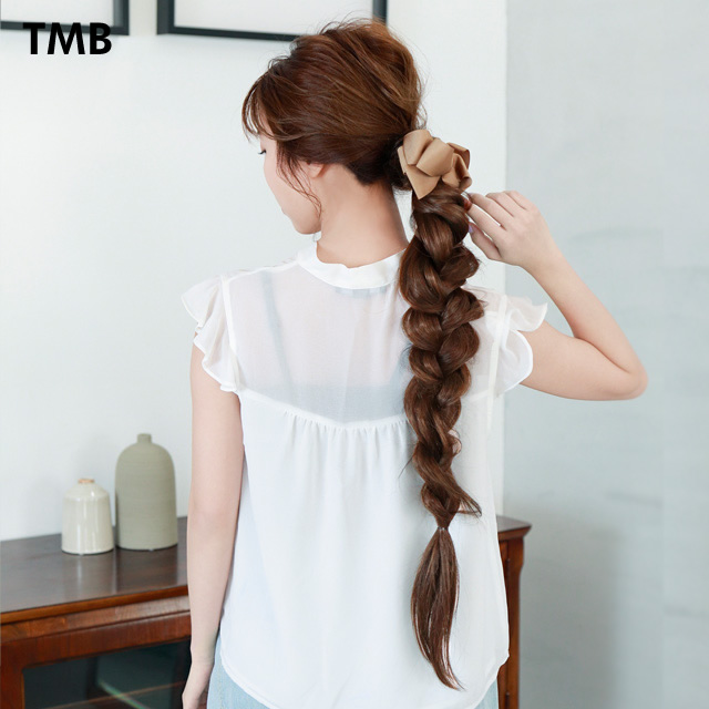 ポニーテールの三つ編みアレンジ ポニーテールの三つ編みアレンジ