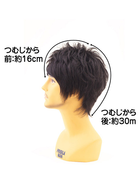お洒落な男のメンズウィッグスタイリッシュショートMA-100