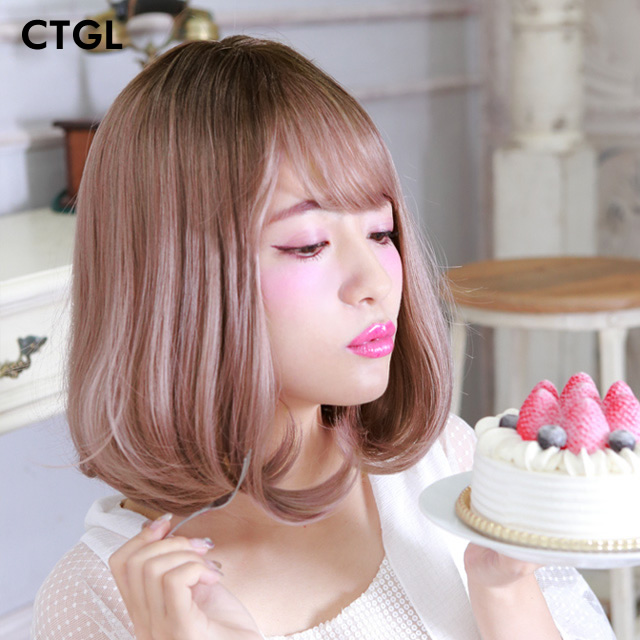 内巻きボブウィッググラデーションカラー