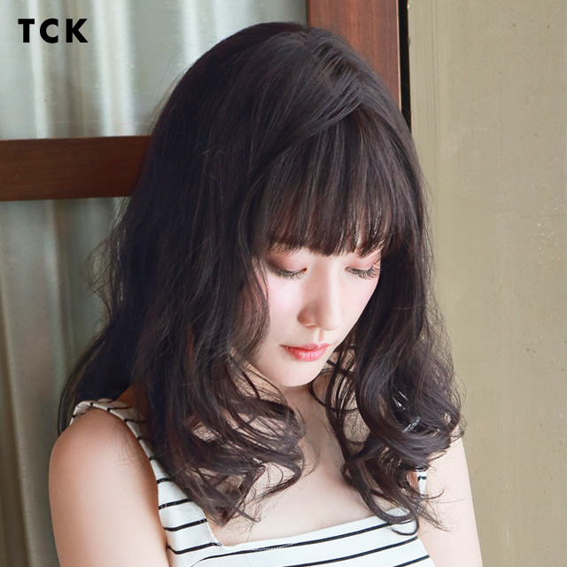 黒髪巻き髪ウィッグ