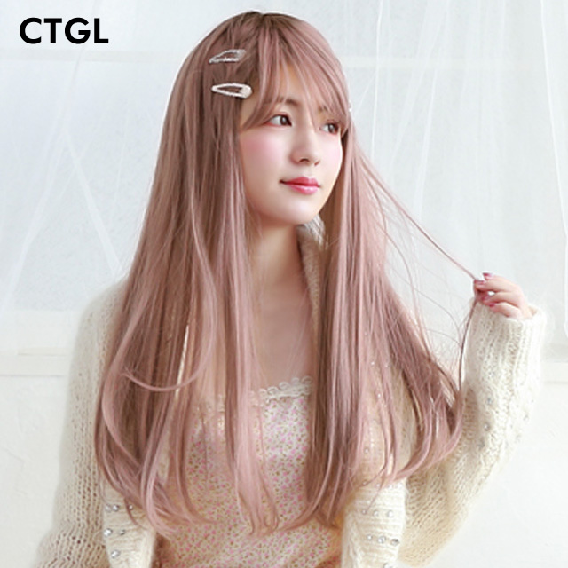 グラデーションカラーウィッグ ピュアストレート 