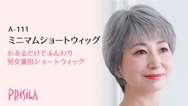 ミニマムショートウィッグ A-111 白髪カラーあり・男女兼用｜ミセスオールウィッグ