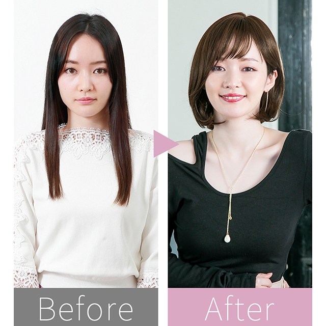 エフォートレスボブ オールウィッグ ビフォーアフター