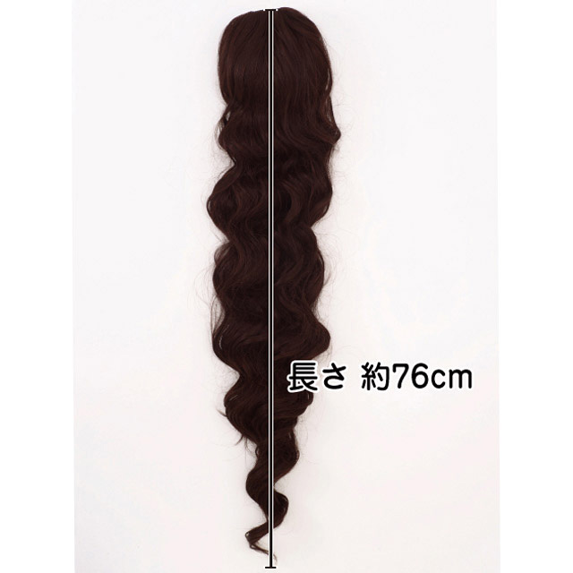 ロングカールフラウィッグHULA-03のサイズ