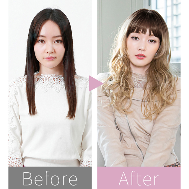 姫カットロングパーマウィッグでイメチェン