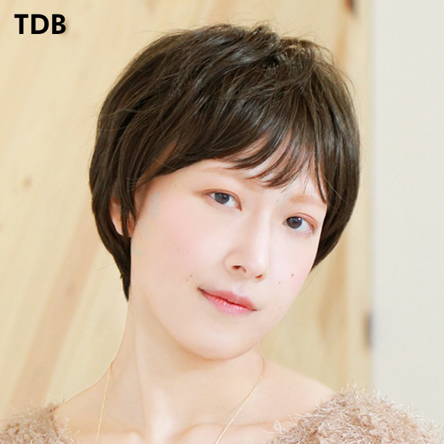 医療用帽子ウィッグリラックスショート BO-01ダークブラウン