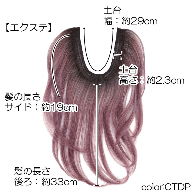 インナーエクステのサイズ