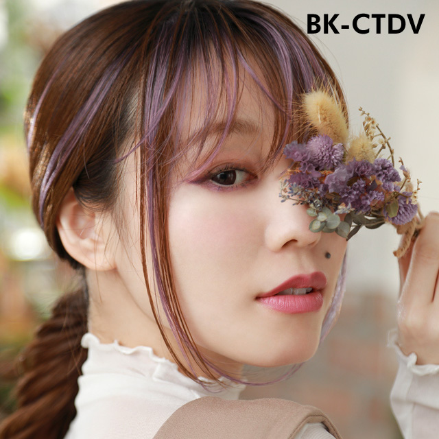 紫のインナーカラーウィッグ