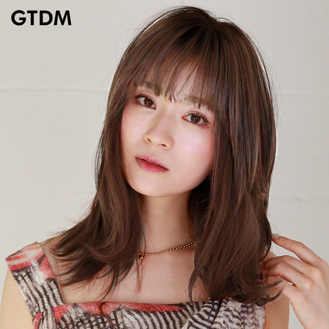 つむじあり前髪ウィッグ ナチュラルぱっつんバングス TFX-104