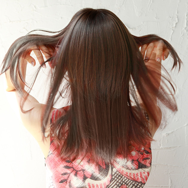 地毛になじむつむじ付き前髪ウィッグ