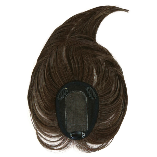 つむじあり前髪ウィッグ ナチュラルぱっつんバングスの裏側