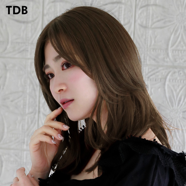 ワンレン風つむじ付き前髪ウィッグ