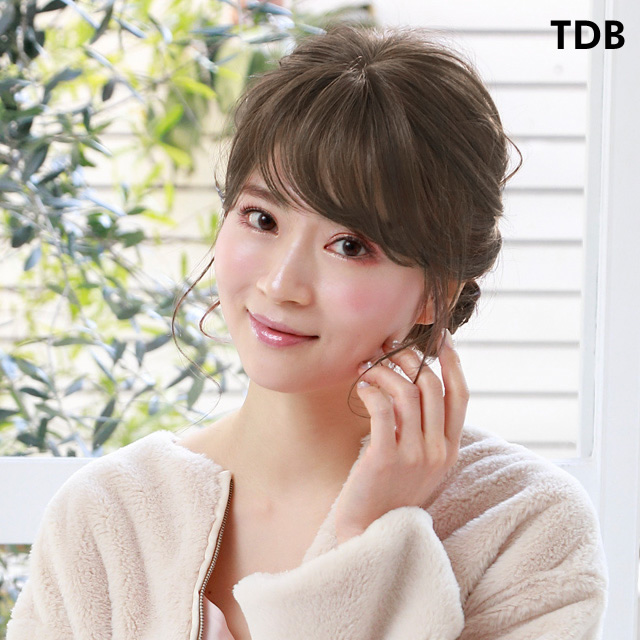 後れ毛とつむじあり前髪ウィッグ　ニュアンスカールバングス　TFX-106