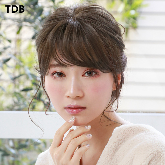 プリシラ後れ毛のあるつむじ付き前髪ウィッグ