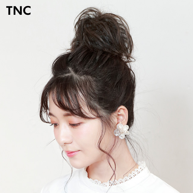 お団子ウィッグほぐしアレンジ