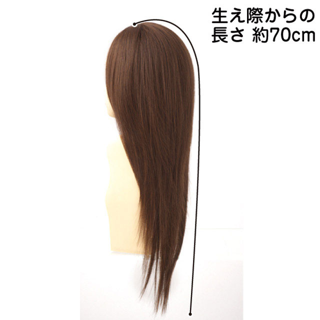 ナチュカワストレート盛り髪ウィッグJ-806 キャバ嬢ハーフキャップのサイズ