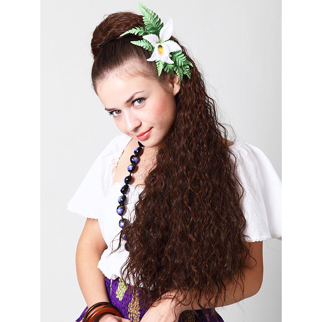 ロングワッフルフラウィッグHULA-01　PRISILA